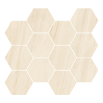 Decori ANIMA - BIANCO ALPINO COMPOSIZIONE ESAGONO