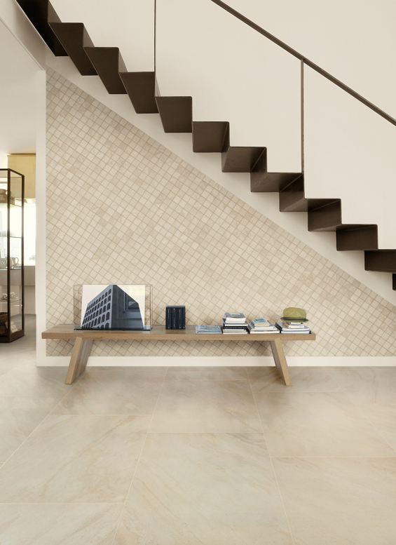 quartzite look ceramic porcelain tiles white