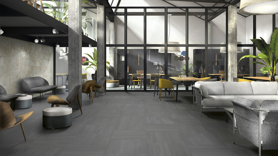 Hall contemporary furniture grey porcelain stoneware