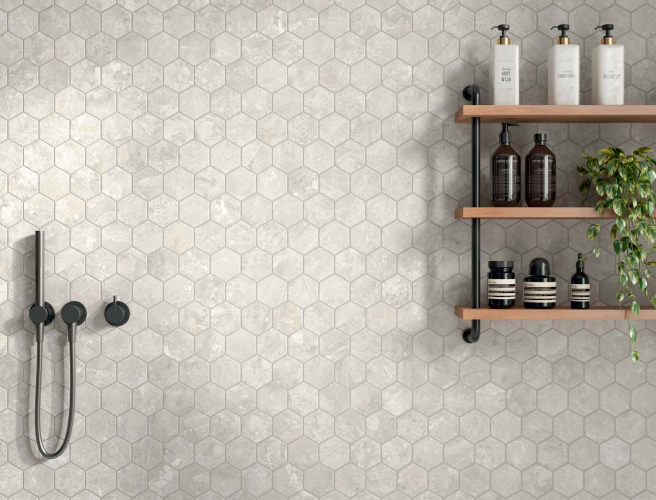 Caesar USA Savoy White Bathroom Dett Riv