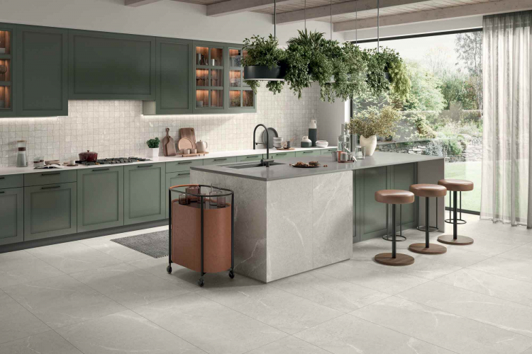 Caesar USA Soapstone White Kitchen