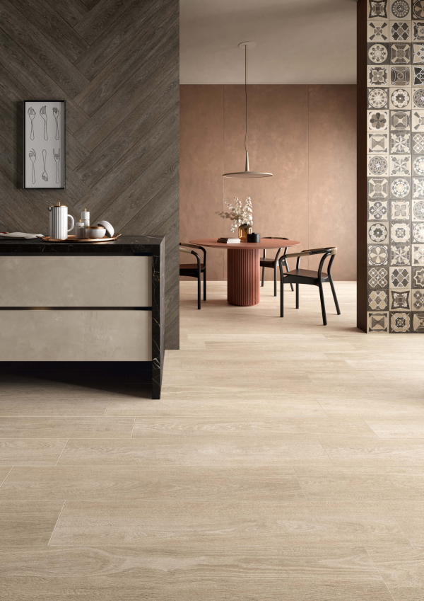 Chic Beige Eclectic Brown living