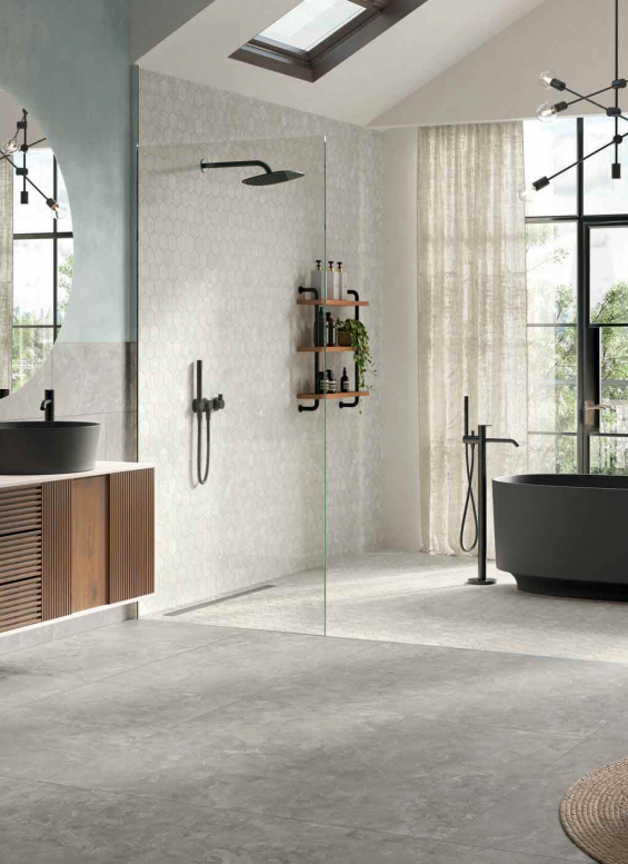 Caesar USA Savoy Gray White Bathroom2