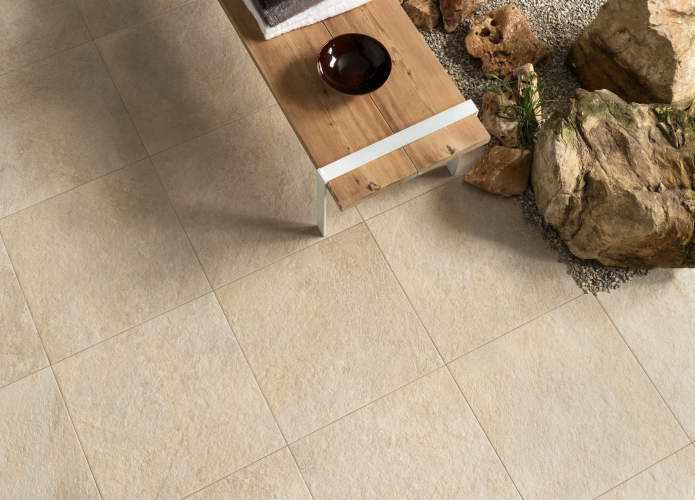 Pavimento per esterno colore beige