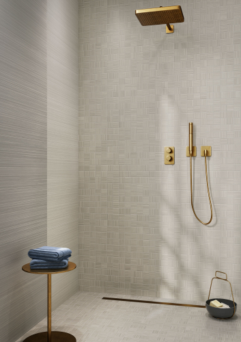 Porcelain Stoneware Shower Grey